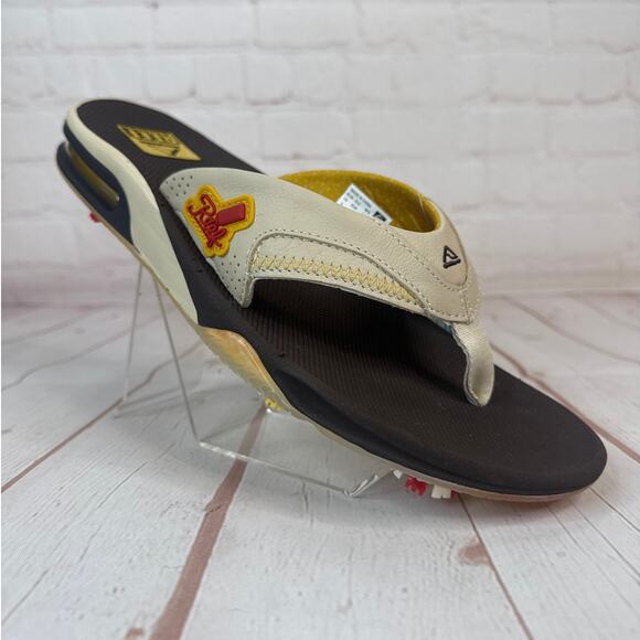 Reef Spackler 19th Hole Brown Flip Flops Sandals With Bottle Opener Mens Size 9 - Picture 1 of 10